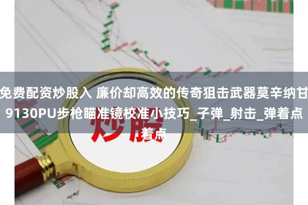 免费配资炒股入 廉价却高效的传奇狙击武器莫辛纳甘9130PU步枪瞄准镜校准小技巧_子弹_射击_弹着点
